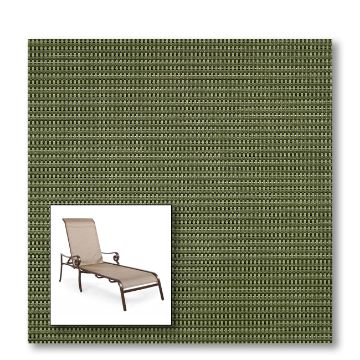 Two piece patio chair slings.