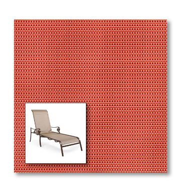 Two piece patio chair slings.