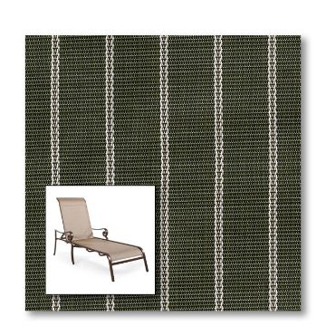Two piece patio chair slings.