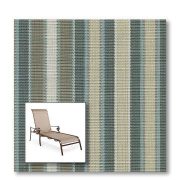 Two piece patio chair slings.