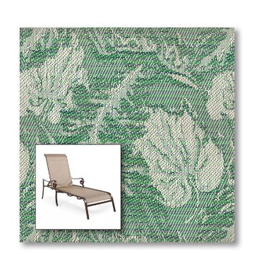 Two piece patio chair slings.