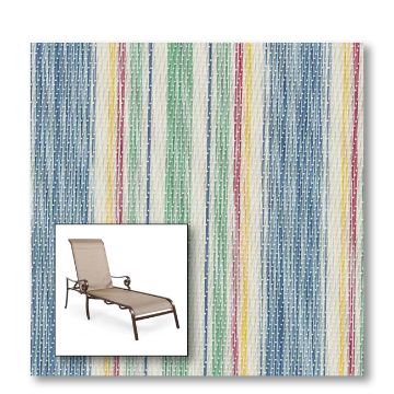 Two piece patio chair slings.