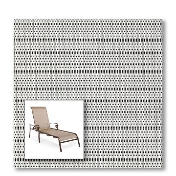 Two piece patio chair slings.