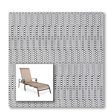 Two piece patio chair slings.