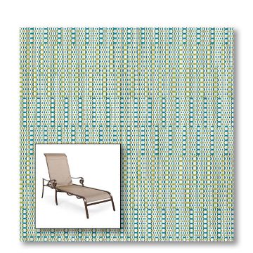 Two piece patio chair slings.