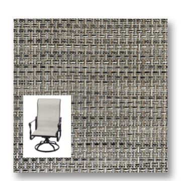 Twitchell Textilene Sunsure Motley Weave Patio Chair Replacement Sling Fabric