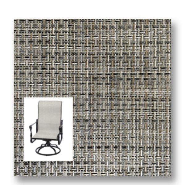 Twitchell Textilene Sunsure Motley Weave Patio Chair Replacement Sling Fabric
