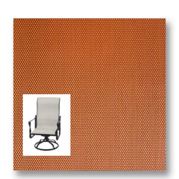 Twitchell Textilene Sunsure Orange Envy Patio Chair Replacement Sling Fabric