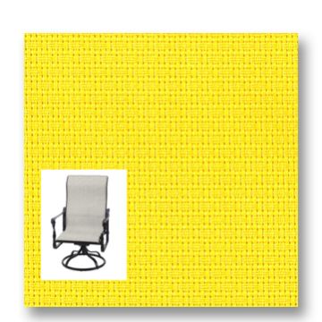 Twitchell Textilene Sunsure Patio Buttercup Patio Chair Replacement Sling Fabric