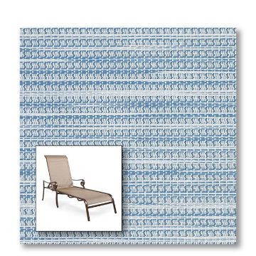 Two piece patio chair slings.