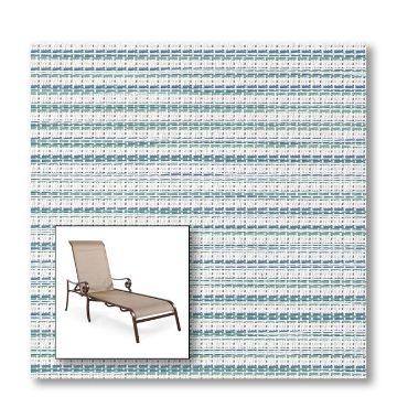Two piece patio chair slings.
