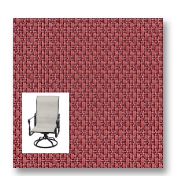 Twitchell Textilene Sunsure Patio Crimson Patio Chair Replacement Sling Fabric