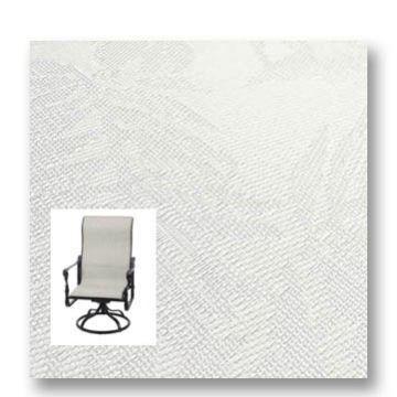 Twitchell Textilene Sunsure White Jungle Patio Chair Replacement Sling Fabric