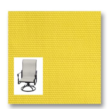 Twitchell Textilene Sunsure Yellow Patio Chair Replacement Sling Fabric