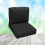 Picture of Canvas Black | Center Seam Patio Chair Cushions