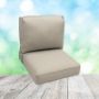 Deep Seating Patio Chair Cushions | Center Seam Style | Sunbrella