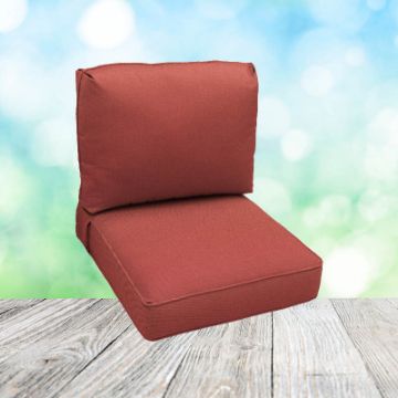 Deep Seating Patio Chair Cushions | Center Seam Style | Sunbrella