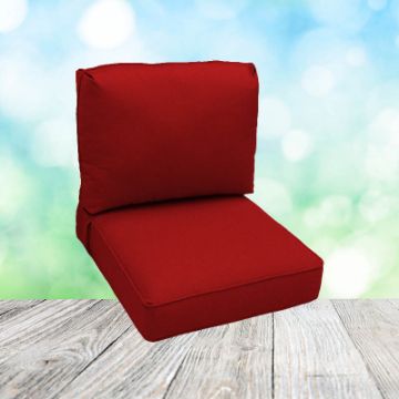 Deep Seating Patio Chair Cushions | Center Seam Style | Sunbrella