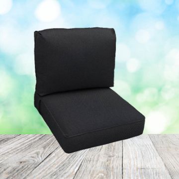 Deep Seating Patio Chair Cushions | Center Seam Style | Sunbrella