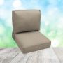 Deep Seating Patio Chair Cushions | Center Seam Style | Sunbrella