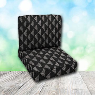 Deep Seating Patio Chair Cushions | Center Seam Style | Sunbrella