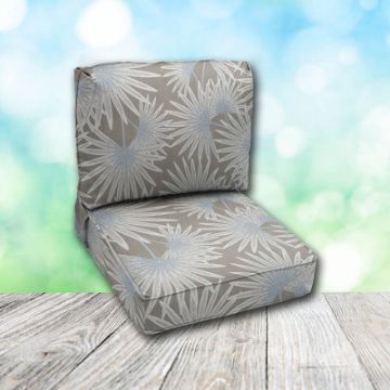 Deep Seating Patio Chair Cushions | Center Seam Style | Sunbrella