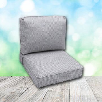 Deep Seating Patio Chair Cushions | Center Seam Style | Sunbrella