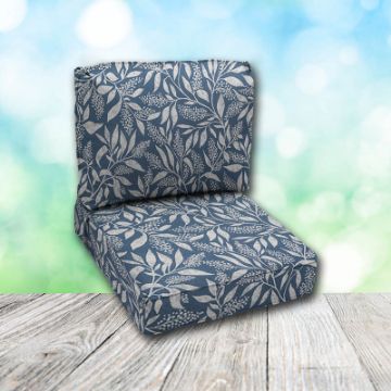 Deep Seating Patio Chair Cushions | Center Seam Style | Sunbrella