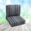 Deep Seating Patio Chair Cushions | Center Seam Style | Sunbrella