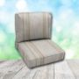 Deep Seating Patio Chair Cushions | Center Seam Style | Sunbrella