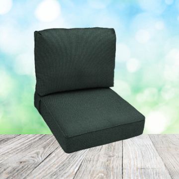 Deep Seating Patio Chair Cushions | Center Seam Style | Sunbrella