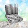 Deep Seating Patio Chair Cushions | Center Seam Style | Sunbrella