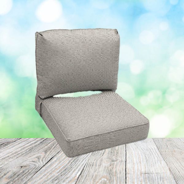 Deep Seating Patio Chair Cushions | Center Seam Style | Sunbrella