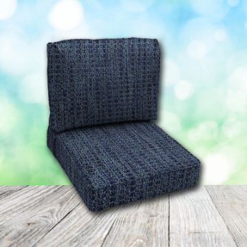 Deep Seating Patio Chair Cushions | Center Seam Style | Sunbrella