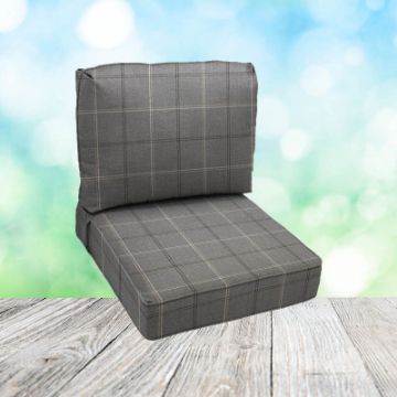Deep Seating Patio Chair Cushions | Center Seam Style | Sunbrella