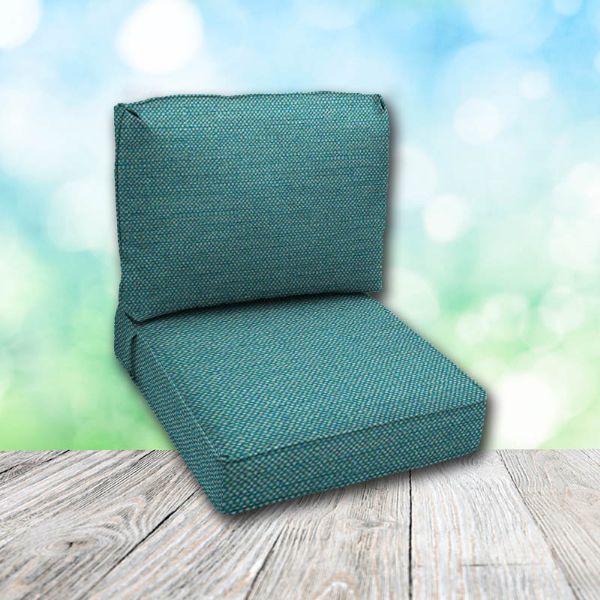 Deep Seating Patio Chair Cushions | Center Seam Style | Sunbrella