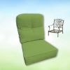 Sunbrella Canvas Gingko Hanamint Replacement Cushions Club Chair | Estate Back