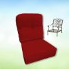 Sunbrella Canvas Jockey Red Hanamint Replacement Cushions Club Chair | Estate Back