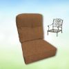 Sunbrella Canvas Teak Hanamint Replacement Cushions Club Chair | Estate Back