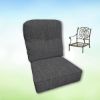 Sunbrella Cast Charcoal Hanamint Replacement Cushions Club Chair | Estate Back