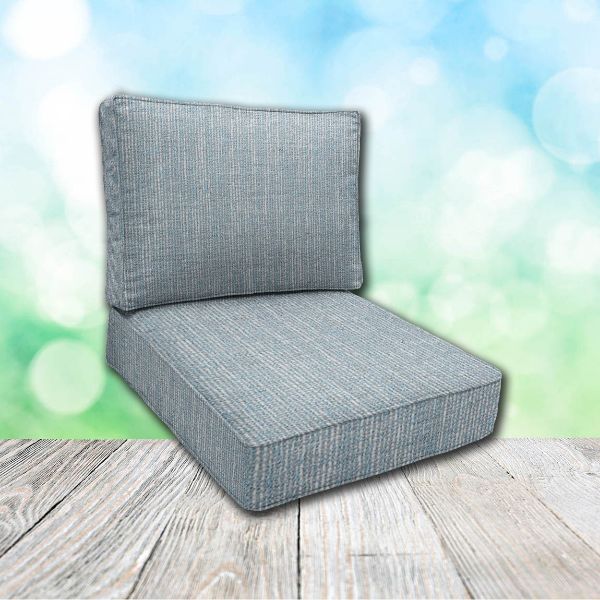 Cascadia Outdoor Cushions make custom outdoor patio furniture cushions for any style of patio furniture in Sunbrella Outdoor Fabrics
