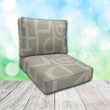 Cascadia Outdoor Cushions make custom outdoor patio furniture cushions for any style of patio furniture in Sunbrella Outdoor Fabrics