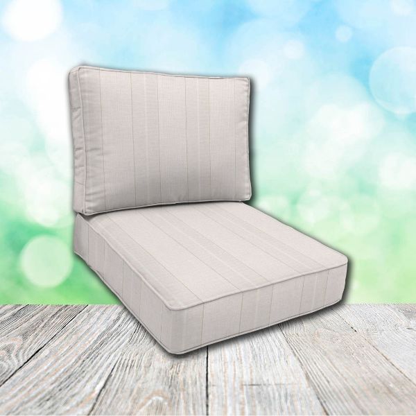 Cascadia Outdoor Cushions make custom outdoor patio furniture cushions for any style of patio furniture in Sunbrella Outdoor Fabrics