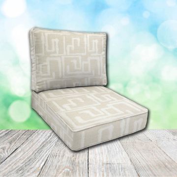 Cascadia Outdoor Cushions make custom outdoor patio furniture cushions for any style of patio furniture in Sunbrella Outdoor Fabrics