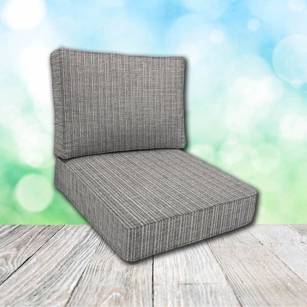 Cascadia Outdoor Cushions make custom outdoor patio furniture cushions for any style of patio furniture in Sunbrella Outdoor Fabrics
