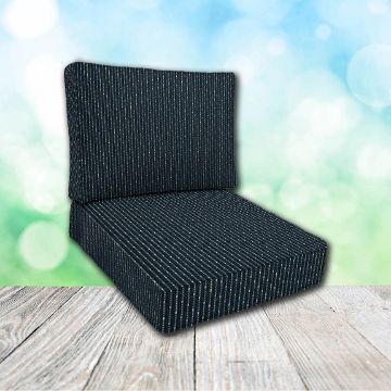 Cascadia Outdoor Cushions make custom outdoor patio furniture cushions for any style of patio furniture in Sunbrella Outdoor Fabrics