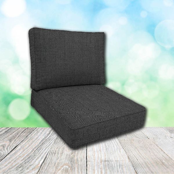 Cascadia Outdoor Cushions make custom outdoor patio furniture cushions for any style of patio furniture in Sunbrella Outdoor Fabrics