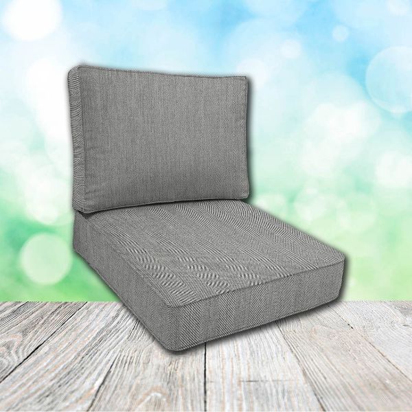 Cascadia Outdoor Cushions make custom outdoor patio furniture cushions for any style of patio furniture in Sunbrella Outdoor Fabrics