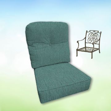 Sunbrella Hanamint Replacement Cushions Club Chair | Estate Back