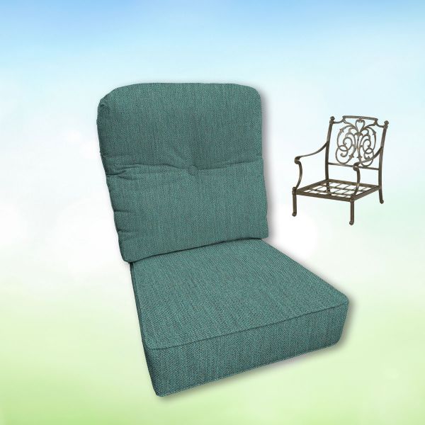 Sunbrella Hanamint Replacement Cushions Club Chair | Estate Back